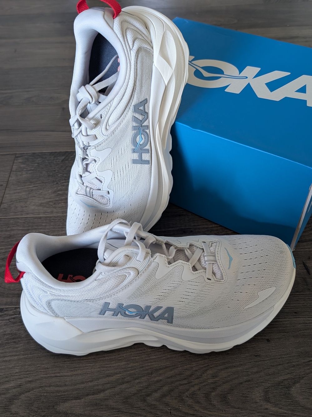 LIKE NEW HOKA One One Gaviota 6 Women's 8B Cosmic Grey/Stardust